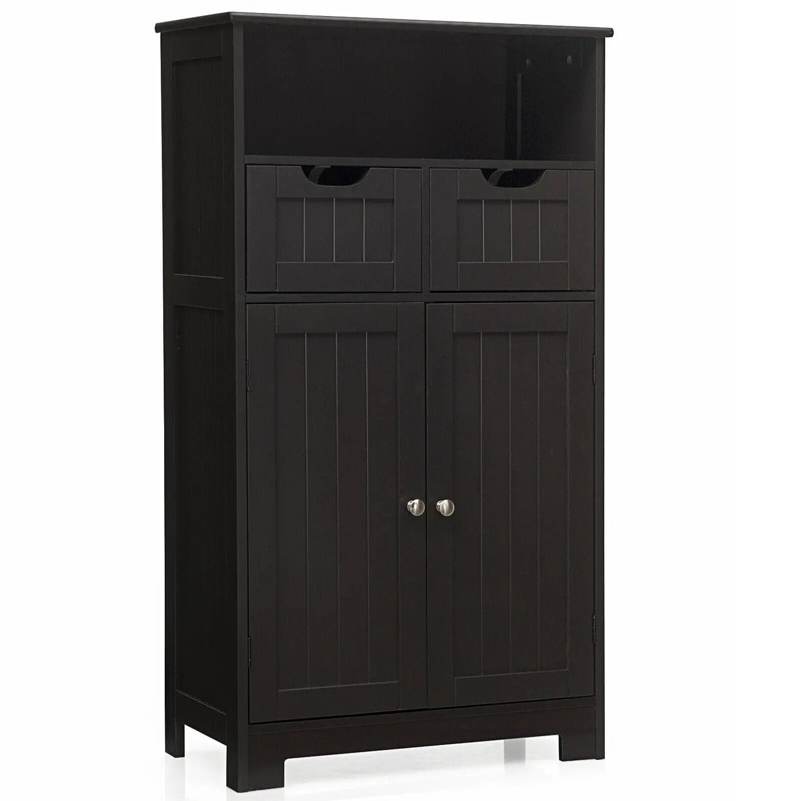 Bathroom Wooden Side Cabinet with 2 Drawers and 2 Doors by DirectDeals
