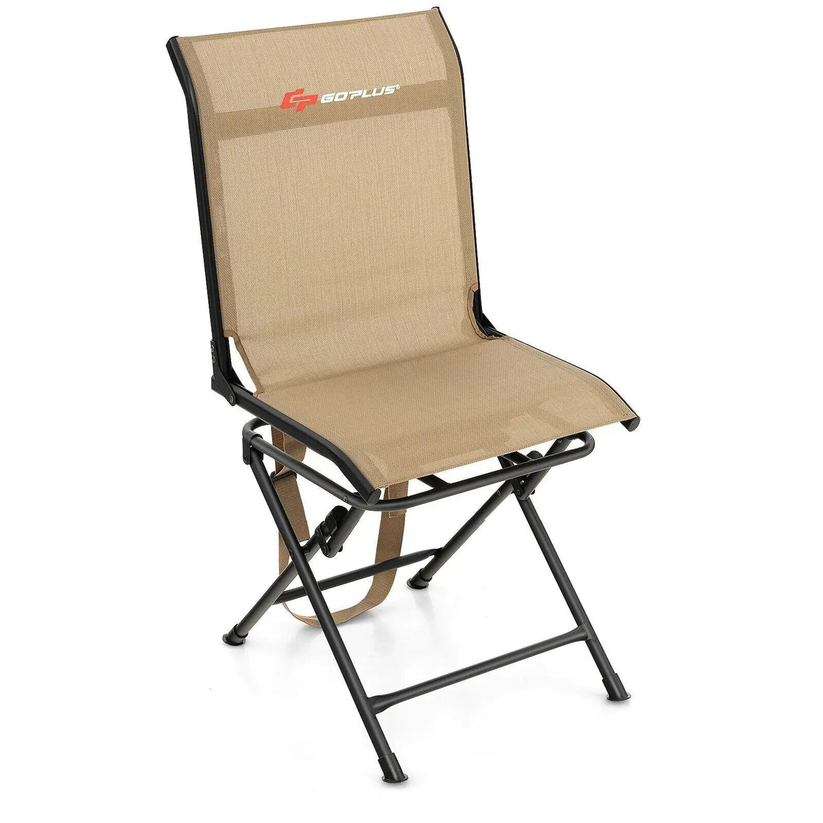 All weather Outdoor Foldable 360 Degree Swivel Chair with Iron Frame, photo 6 of 16