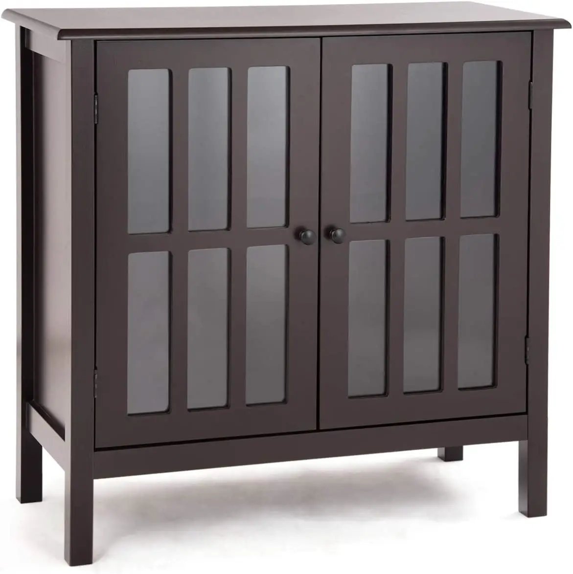 Glass Door Sideboard Console Storage Buffet Cabinet, photo 11 of 32