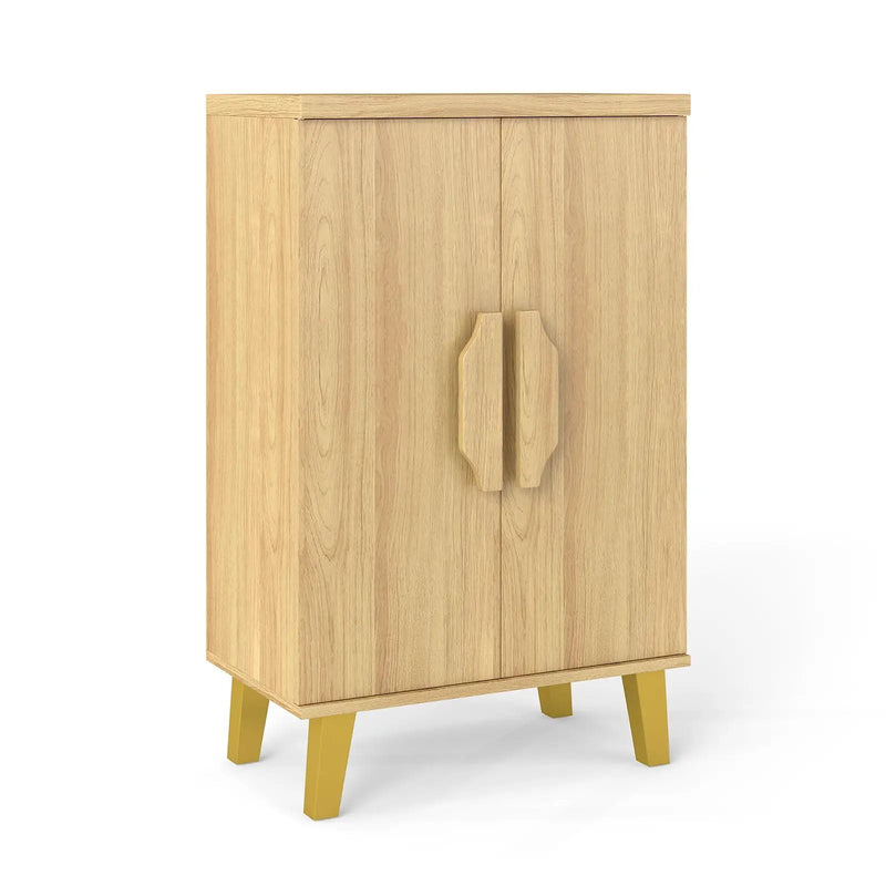 Buffet Cabinet with Double Doors and Raised Legs-Natural by DirectDeals