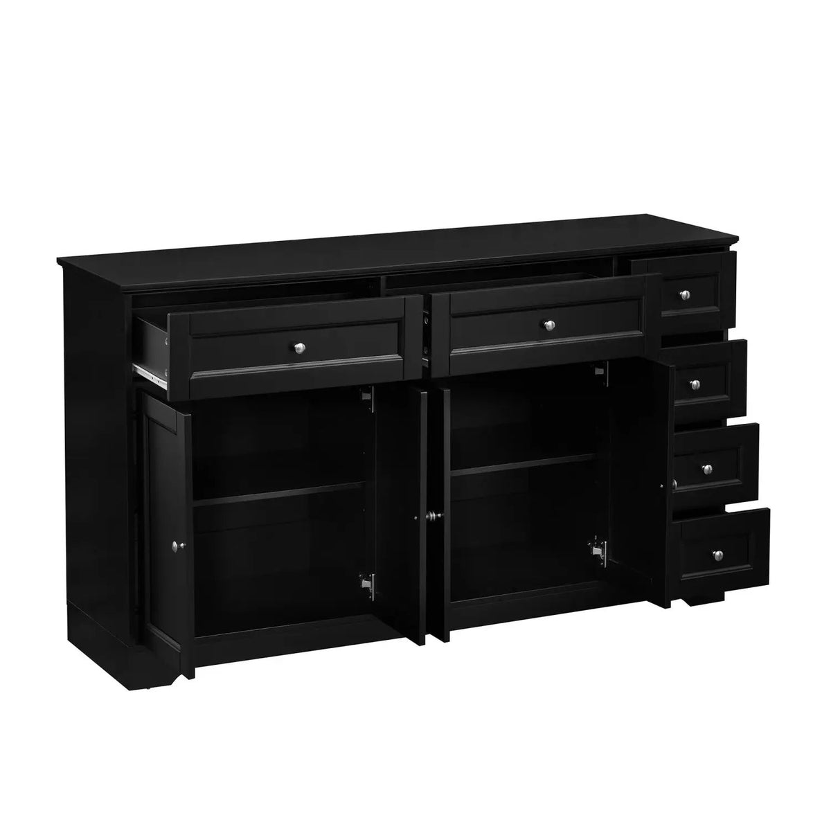 59" Buffet Sideboard with 6 Drawers and 2 Cabinets, photo 2 of 2