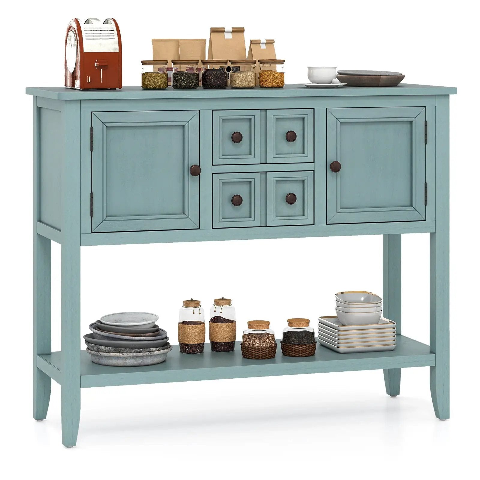 Buffet Sideboard Cabinet with 2 Doors and 2 Drawers by DirectDeals