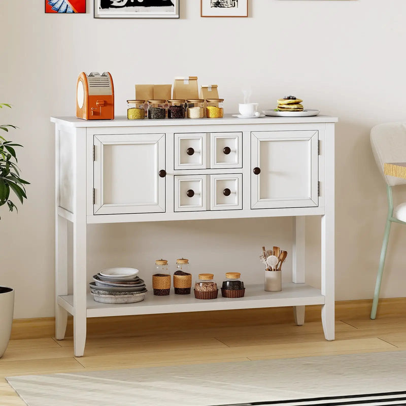 Buffet Sideboard Cabinet with 2 Doors and 2 Drawers by DirectDeals