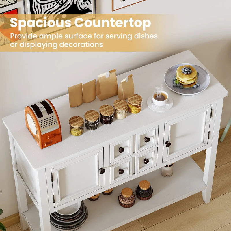 Buffet Sideboard Cabinet with 2 Doors and 2 Drawers by DirectDeals