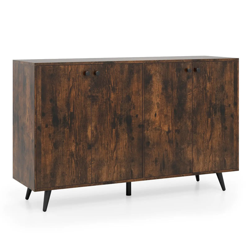 Buffet Sideboard Mid Century Modern Storage Cabinet with Adjustable Shelves by DirectDeals