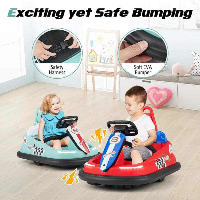 6V kids Ride-on Bumper Car with 360° Spinning and Dual Motors by DirectDeals