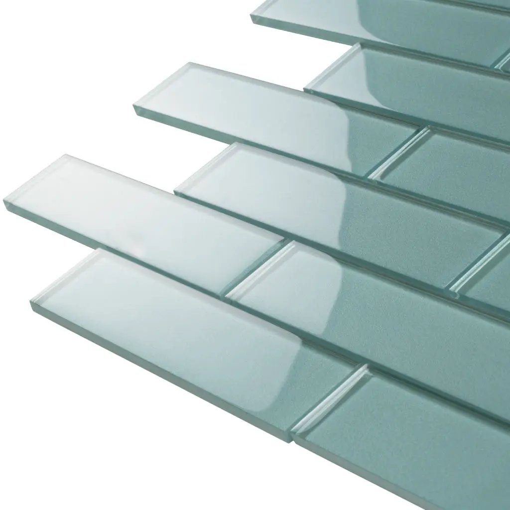 Ocean Blue 12x12 Glossy Glass Mosaic Tile (5 pack, 4.83 sq ft/case) by Apollo Tile