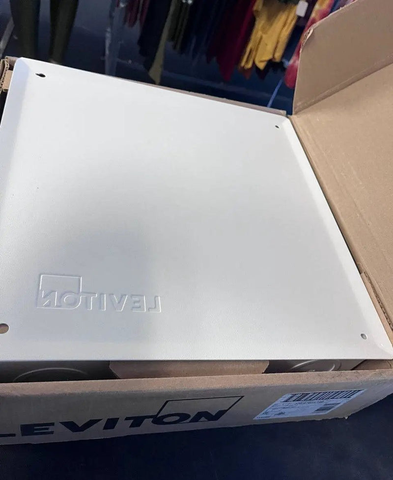 Open Box Leviton (Brand Rating: 4.5/5) © 14 in. Structured Media Enclosure and Flush Mount Cover, White 47605-140 by Selzalot