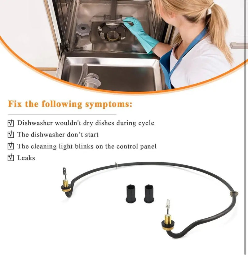 OPEN BOX Blutoget 2025 Upgraded W10703867 Dishwasher Heating Element by Blutoget- Fit for Whirlpool Kitchen.Aid Ken.more Dishwasher - Replaces AP58090 by Selzalot