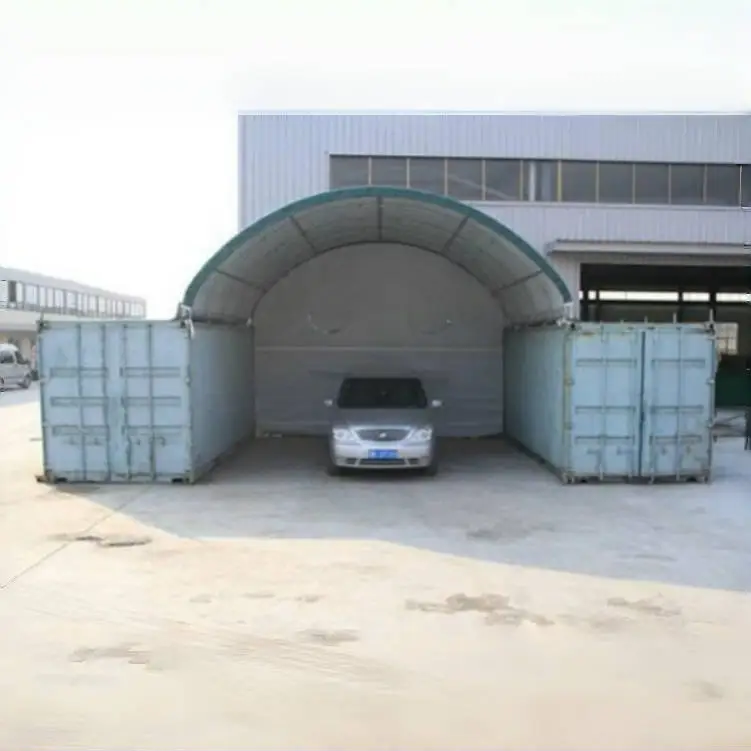 20x20 ft Container Shelter with Closed Back Panel by Chery Industrial
