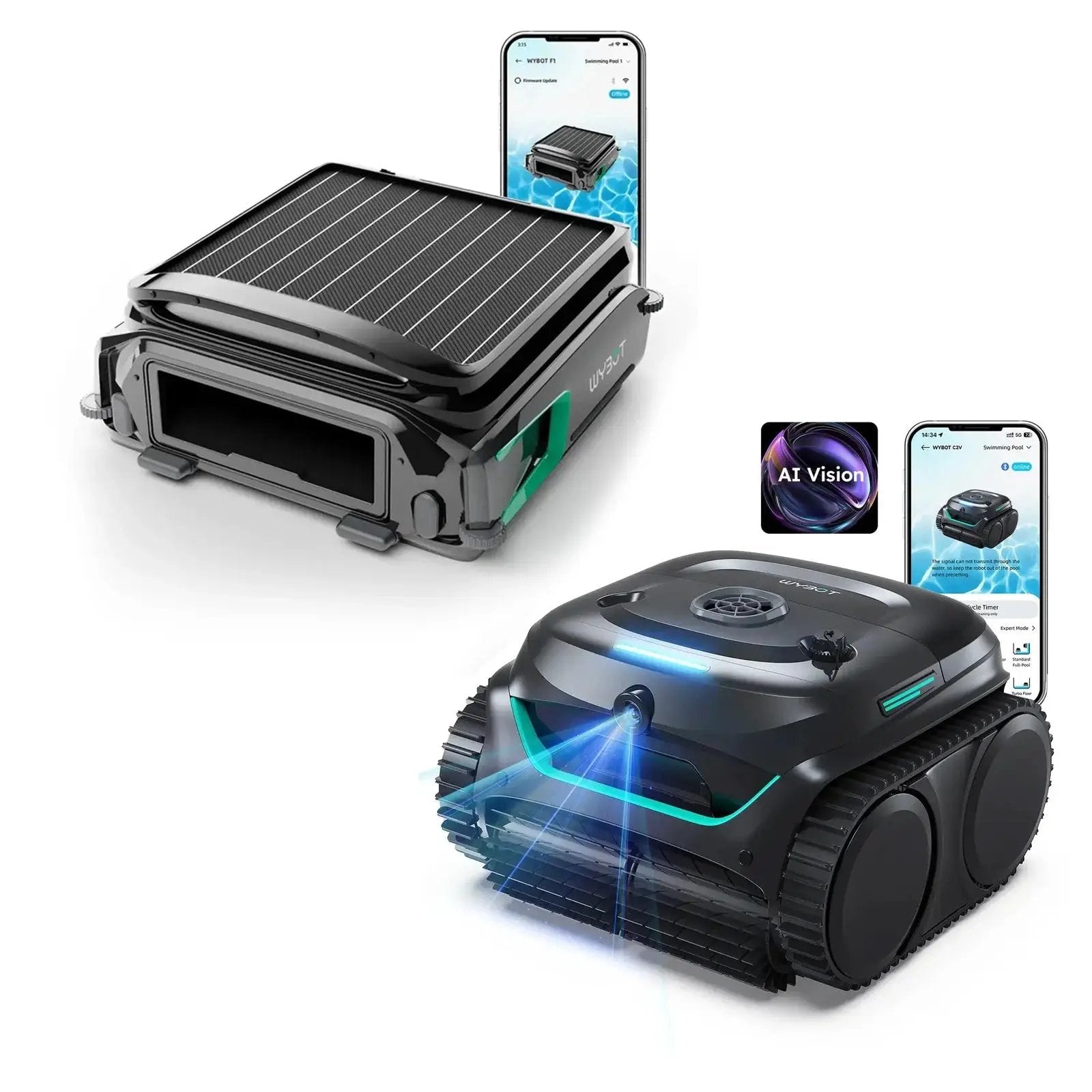 WYBOT Full Pool Solution Bundle-C2 Vision & F1 by WYBOT