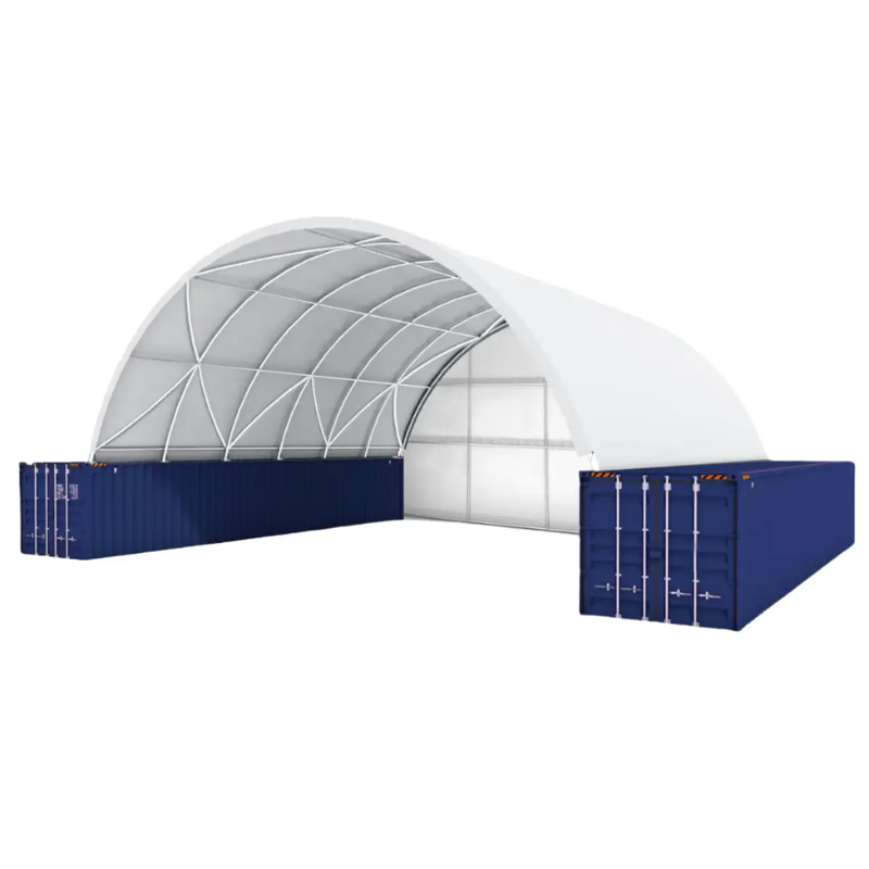40x40x13 ft Container Shelter with Closed Back Panel by Chery Industrial