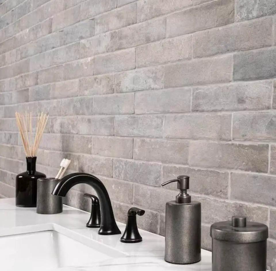 Open Box MSI Capella Taupe Brick 2 in. x 10 in. Matte Porcelain Floor and Wall Tile (5.15 sq. ft. /Case) by Selzalot