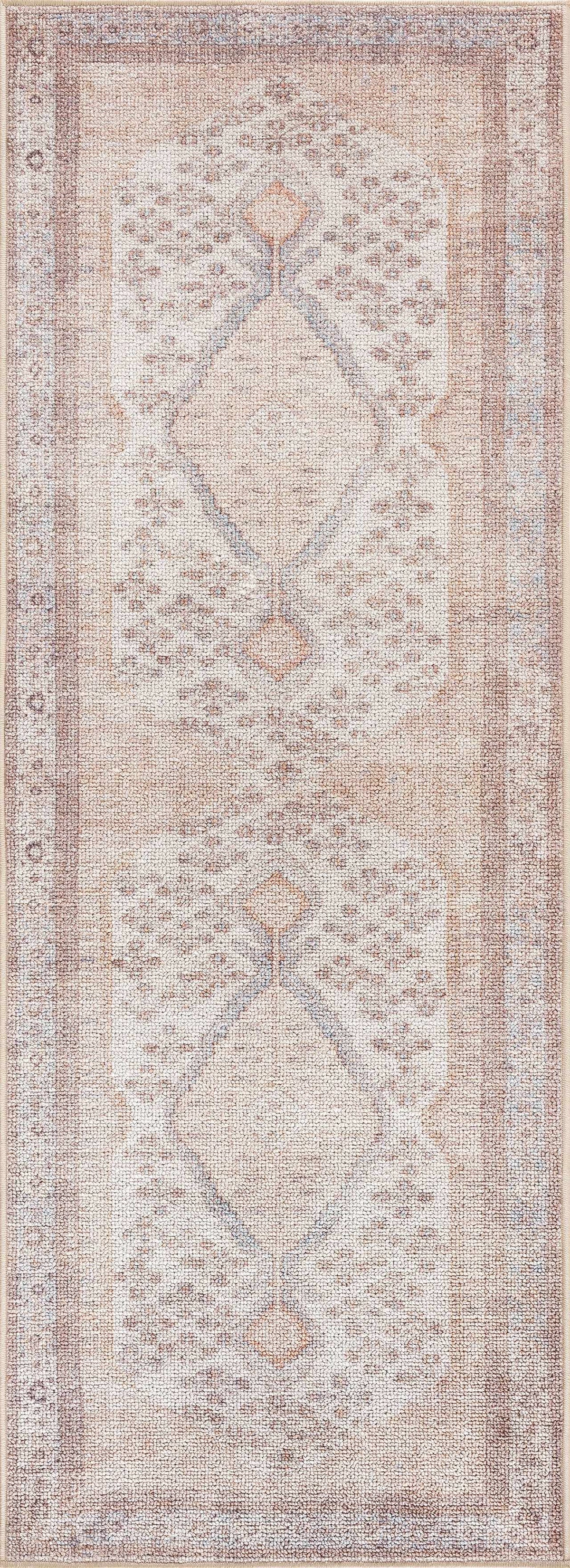 Analu Peach Washable Area Rug, photo 13 of 26