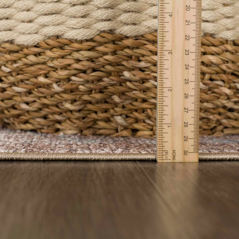 Analu Peach Washable Area Rug by Hauteloom