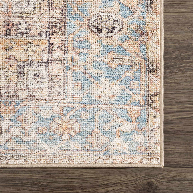 Beck Peach Washable Area Rug by Hauteloom