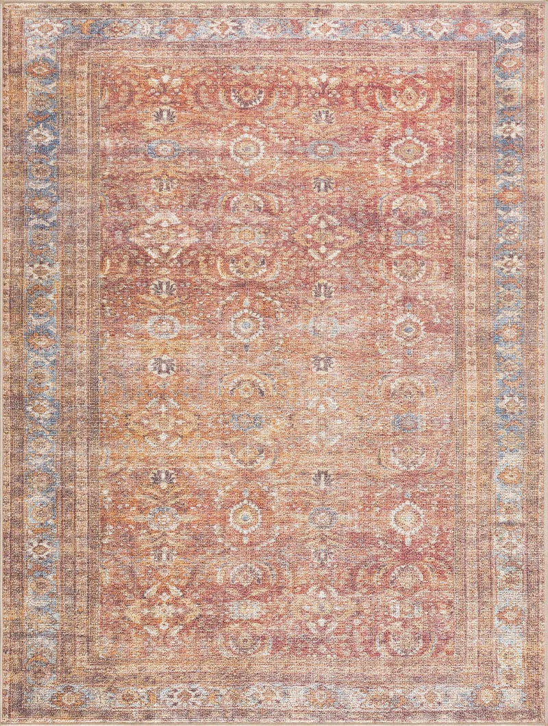 Anshu Peach Washable Area Rug by Hauteloom