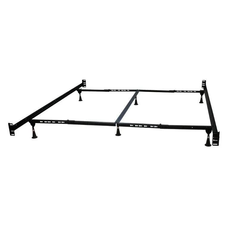 California King Steel Metal Bed Frame with Headboard and Footboard Brackets by HomePacific