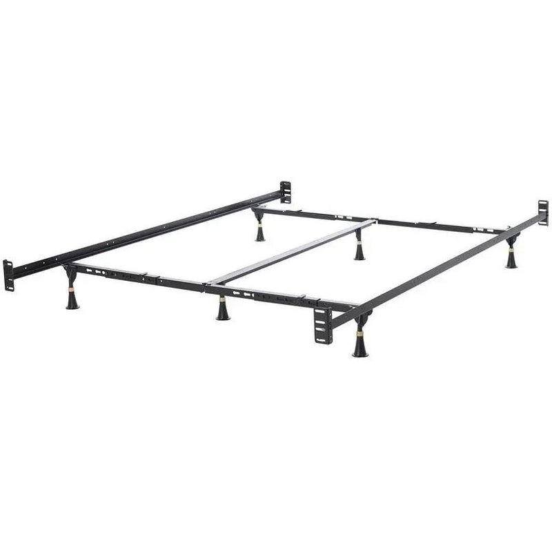 California King Heavy Duty Metal Bed Frame with Headboard Footboard Brackets by HomePacific
