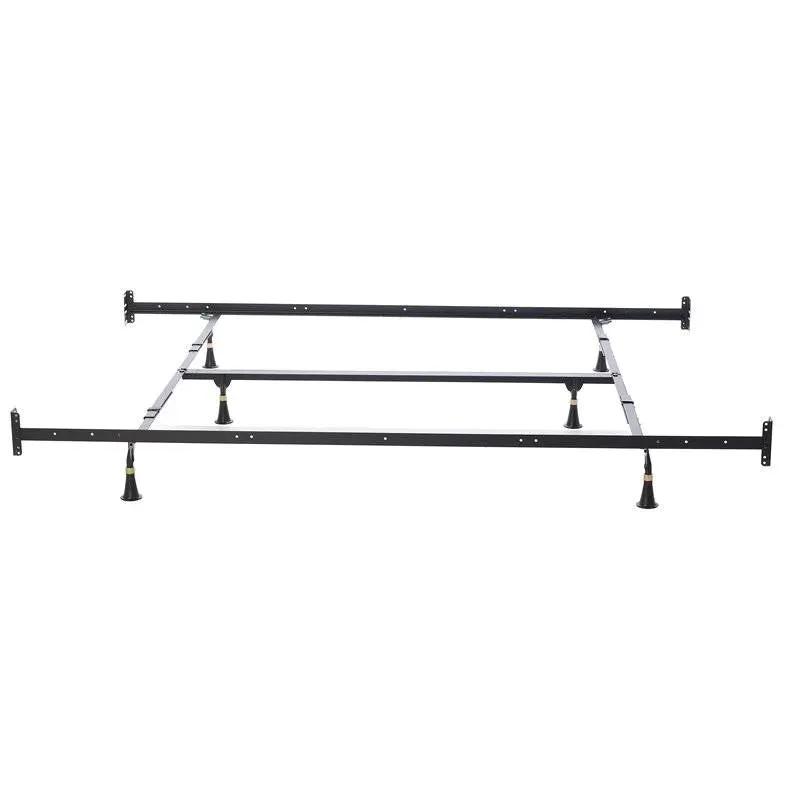 California King Heavy Duty Metal Bed Frame with Headboard Footboard Brackets by HomePacific