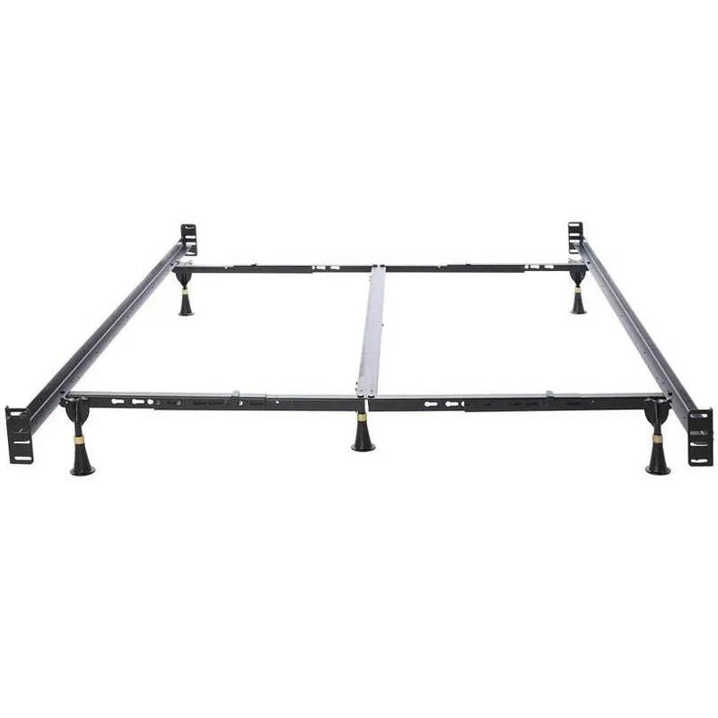 California King Heavy Duty Metal Bed Frame with Headboard Footboard Brackets by HomePacific