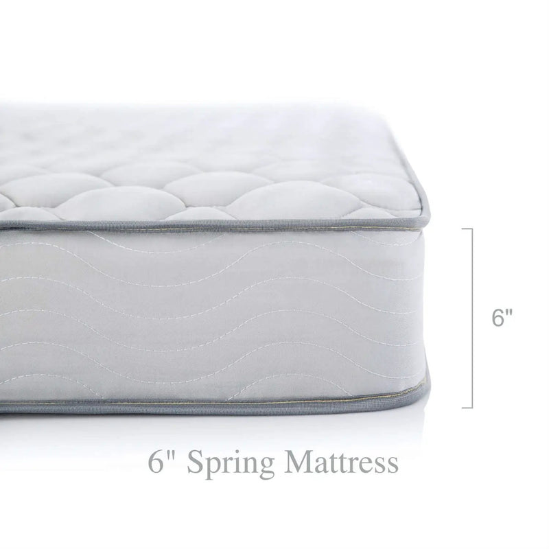 California King 6-inch Thick Innerspring Mattress with Quilted Cover - Medium Firm by HomePacific