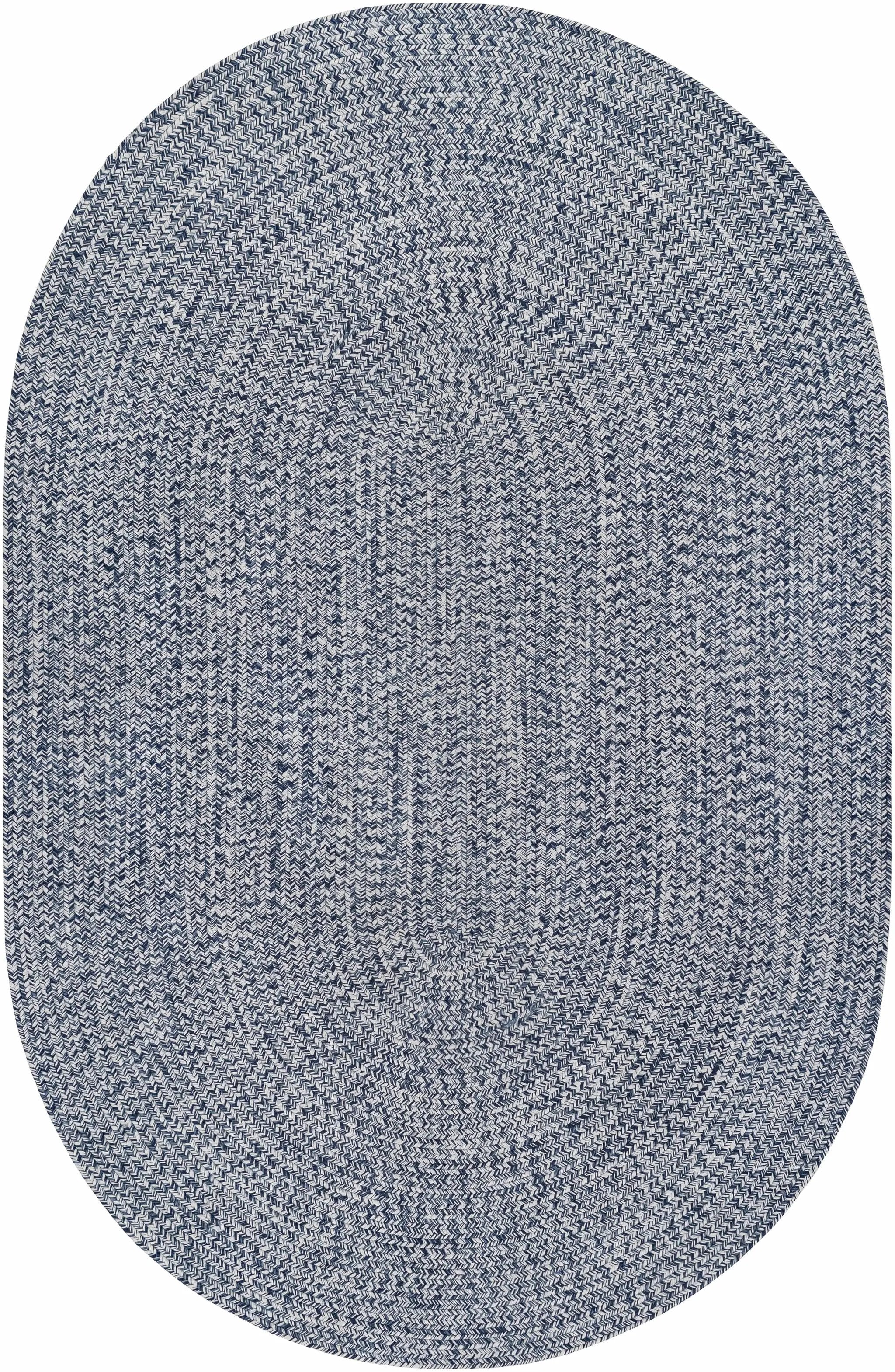 Blue Braided Faux Jute Outdoor Rug by Boutique Rugs