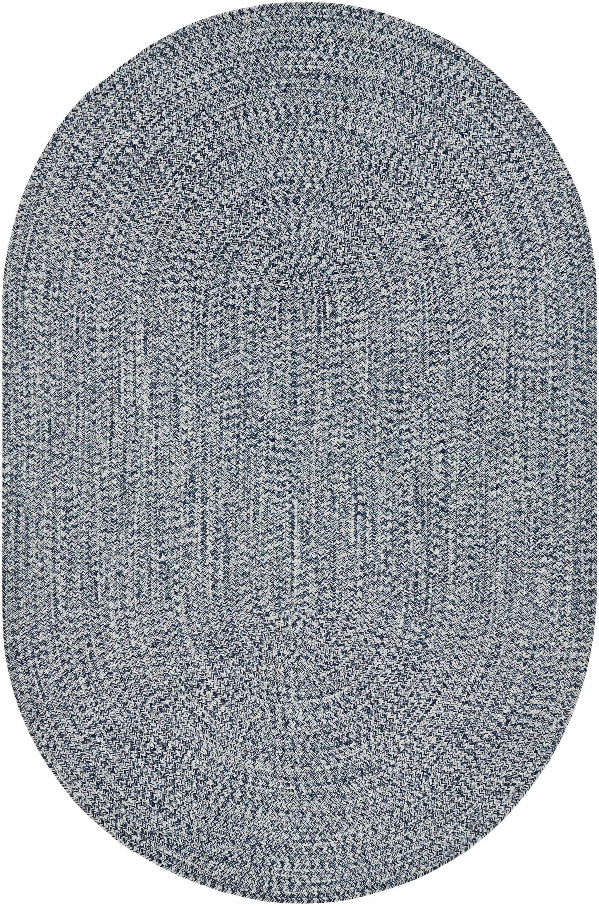 Blue Braided Faux Jute Outdoor Rug by Boutique Rugs