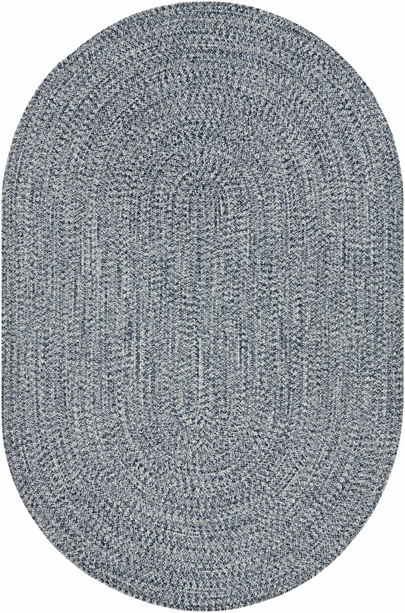 Blue Braided Faux Jute Outdoor Rug by Boutique Rugs