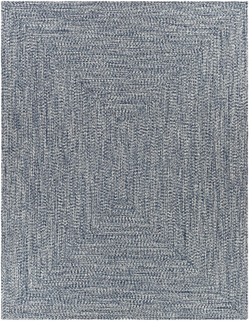 Blue Braided Faux Jute Outdoor Rug by Boutique Rugs
