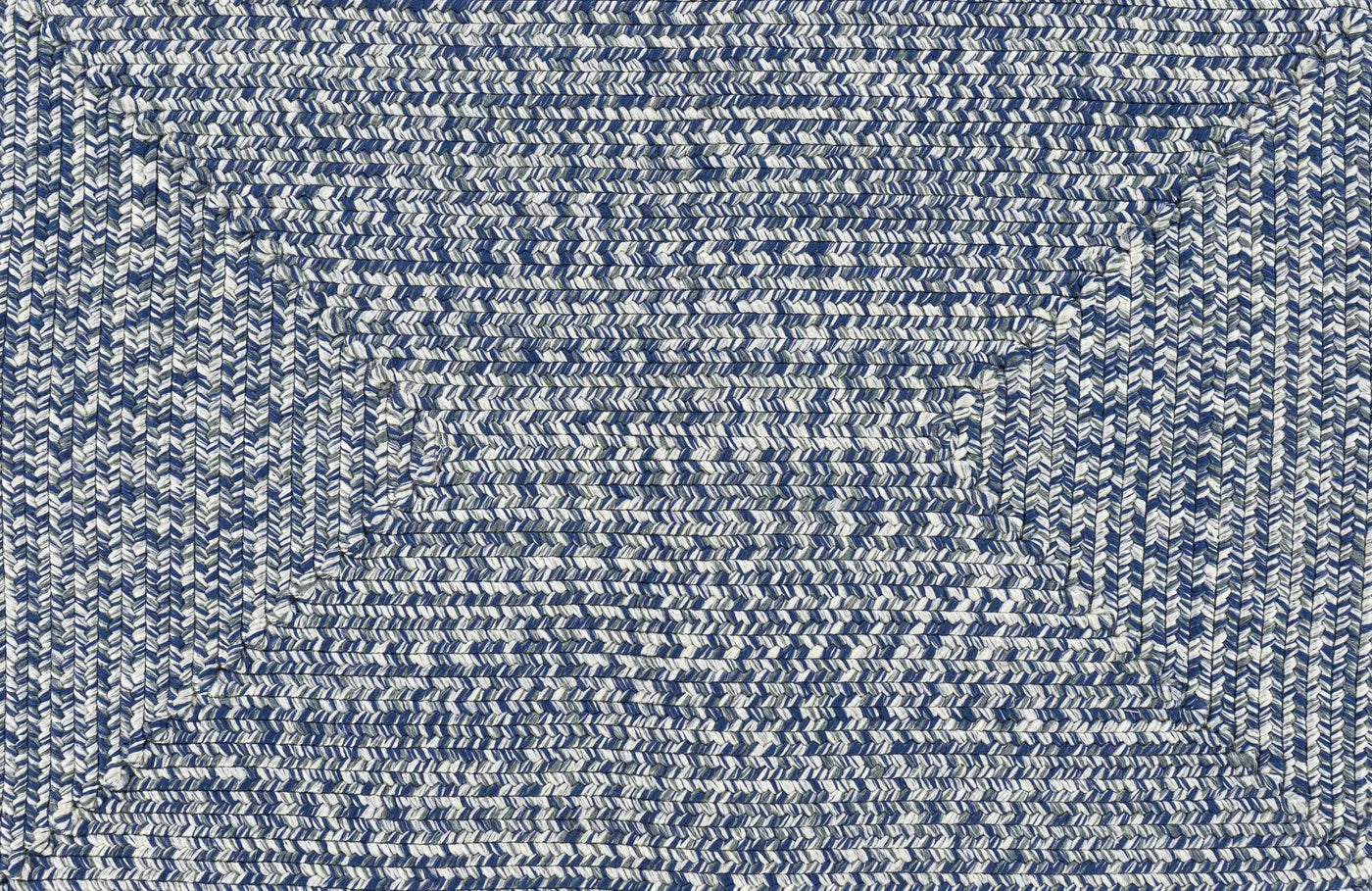Blue Braided Faux Jute Outdoor Rug by Boutique Rugs