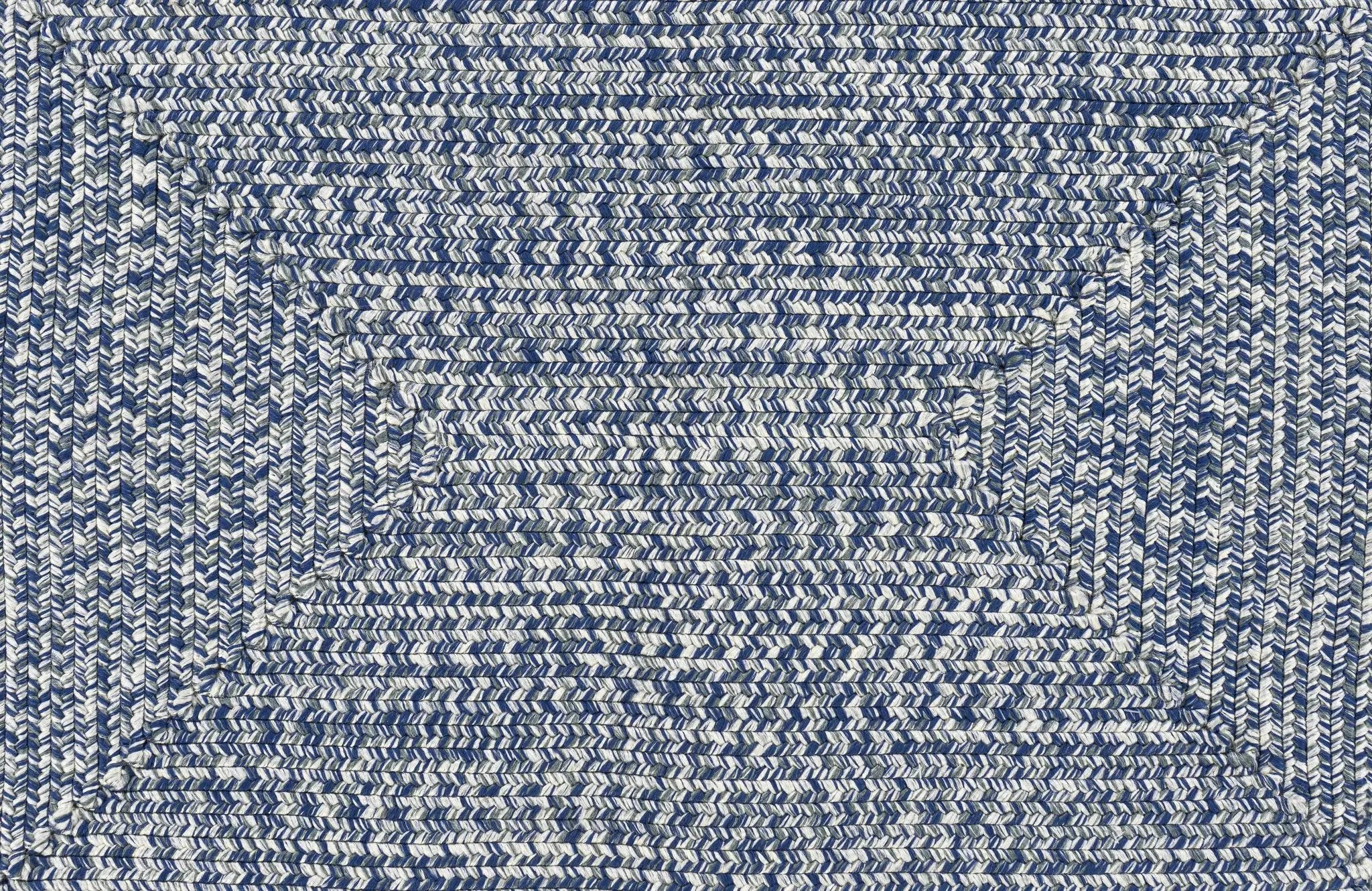 Blue Braided Faux Jute Outdoor Rug by Boutique Rugs