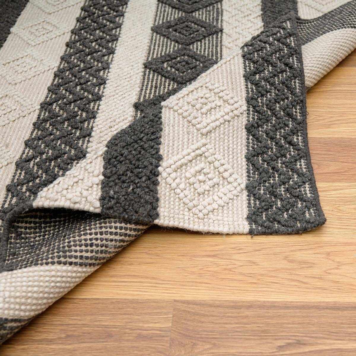 Whittington Black&White Wool Rug - Clearance, photo 7 of 9
