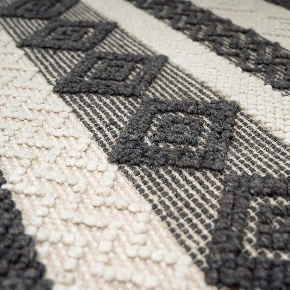 Whittington Black&White Wool Rug - Clearance, photo 9 of 9