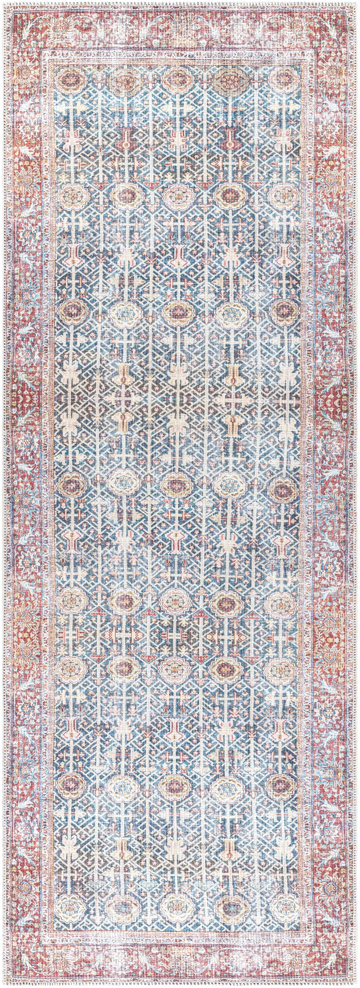 Rust Catadupa Distressed Washable Area Rug - Clearance, photo 9 of 11