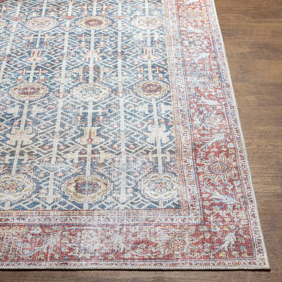 Rust Catadupa Distressed Washable Area Rug - Clearance, photo 5 of 11