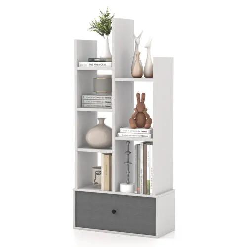7-Tier Open-Back Bookshelf with Drawer, photo 10 of 16