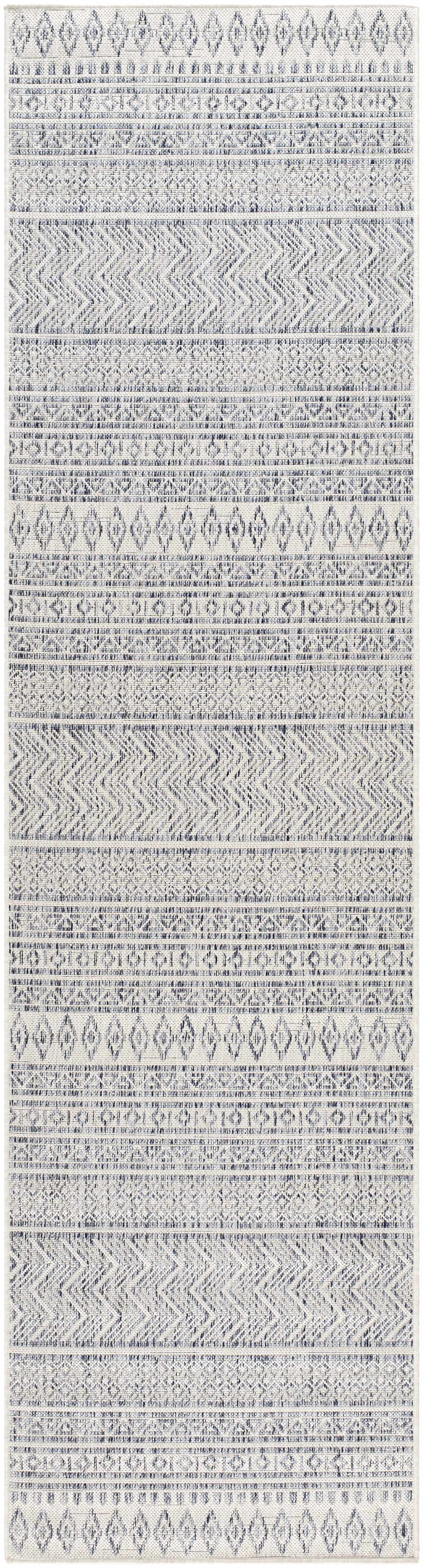 Madras Navy All Over Performance Outdoor Rug by Boutique Rugs