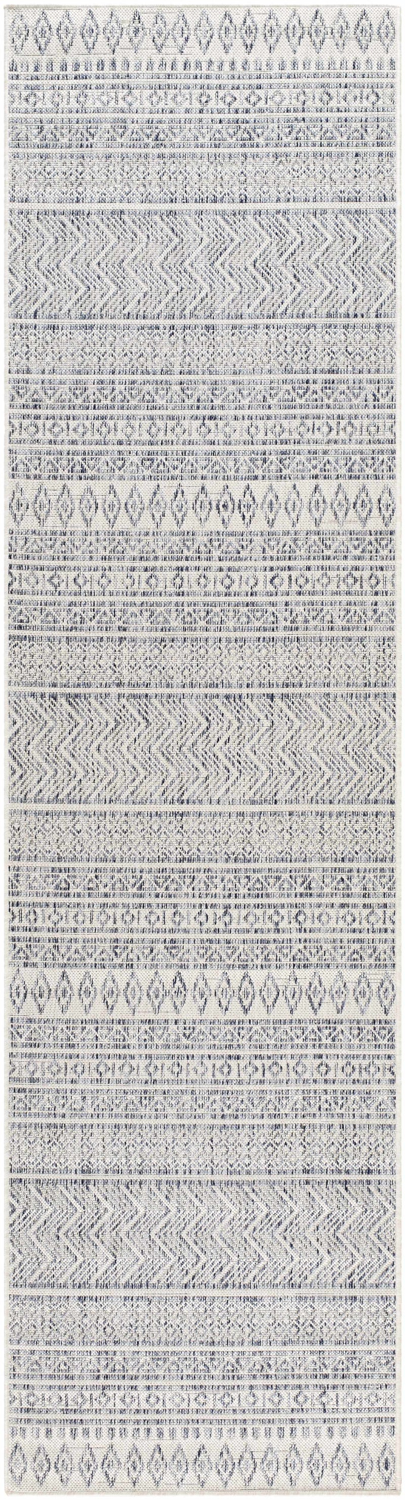 Madras Navy All Over Performance Outdoor Rug by Boutique Rugs
