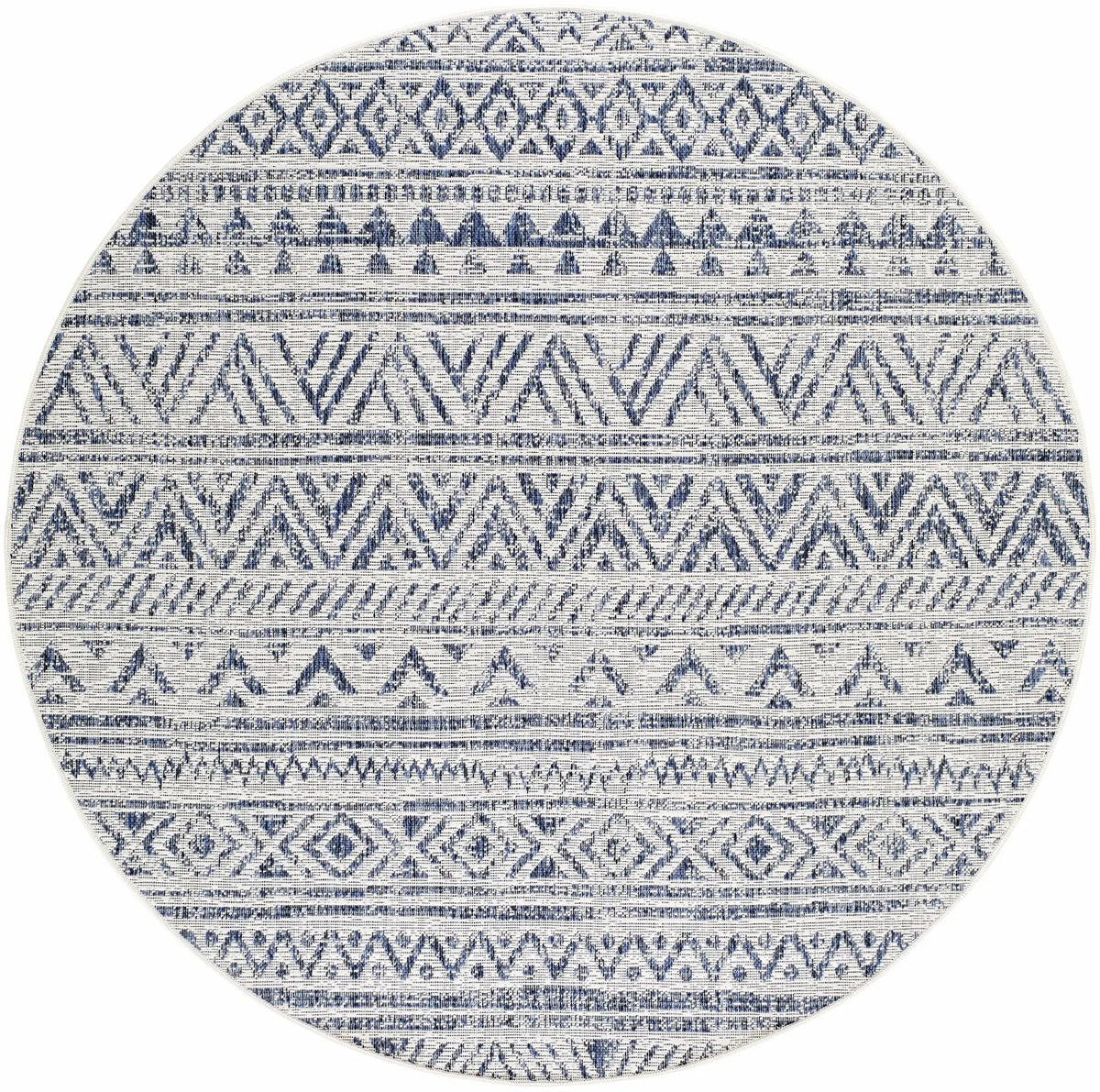 Madras Navy All Over Performance Outdoor Rug, photo 10 of 12