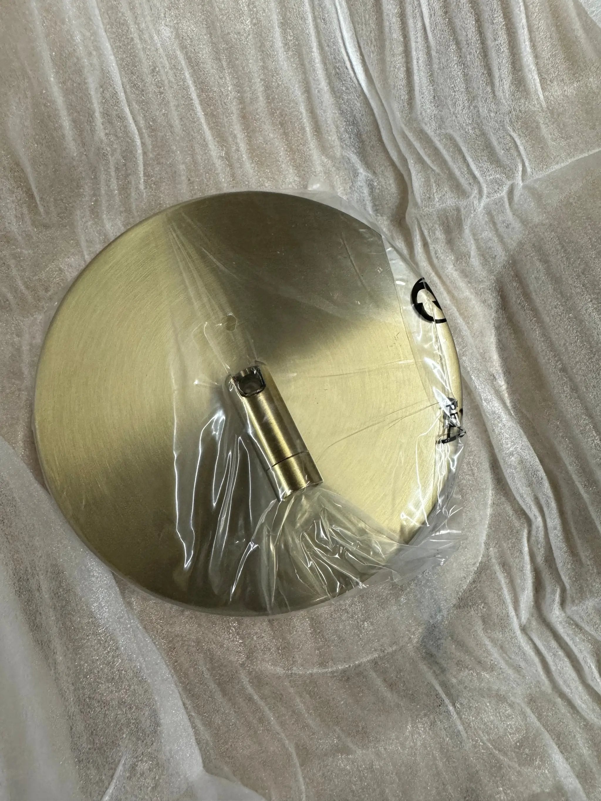 HUOKU 40-Watt 3-Light Dimmable Integrated LED Aged Brass Sputnik, Tubed Linear, Cylinder Chandelier for Dining Room by Selzalot