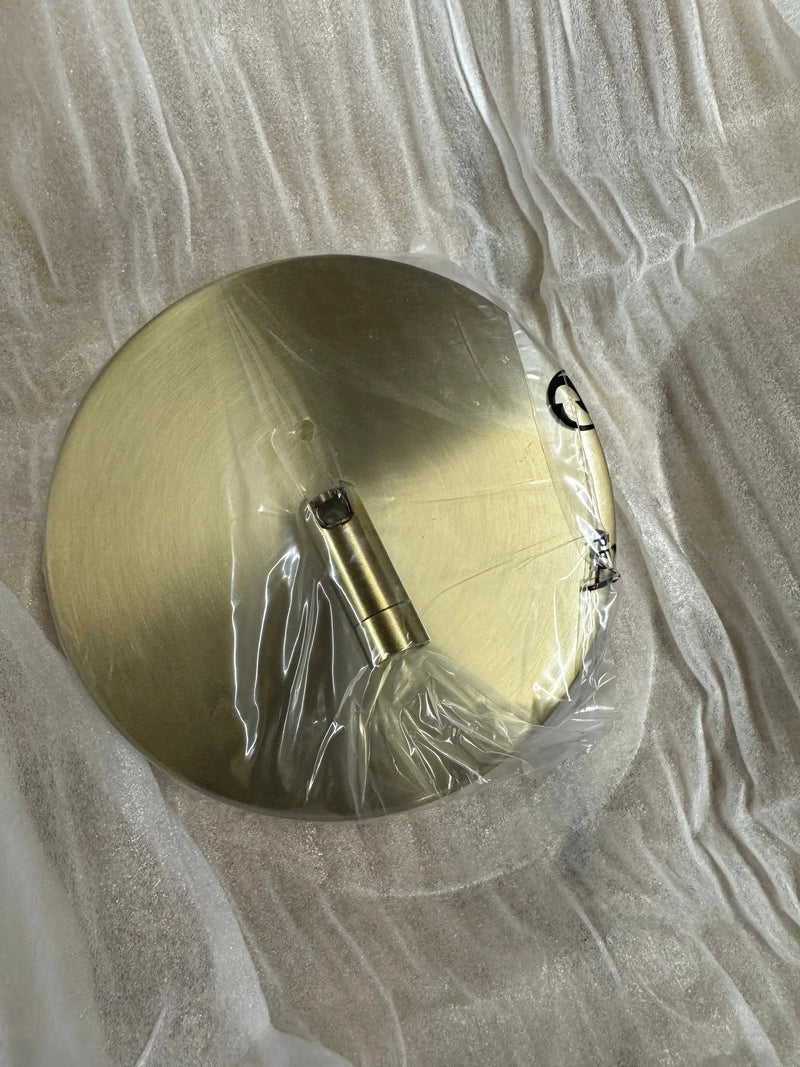 HUOKU 40-Watt 3-Light Dimmable Integrated LED Aged Brass Sputnik, Tubed Linear, Cylinder Chandelier for Dining Room by Selzalot