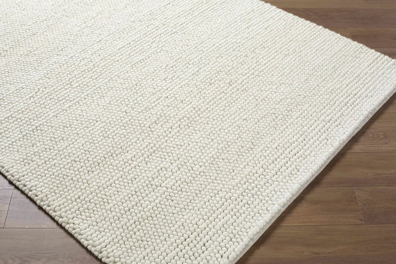 Clayne Beige Premium Wool Area Rug by Boutique Rugs