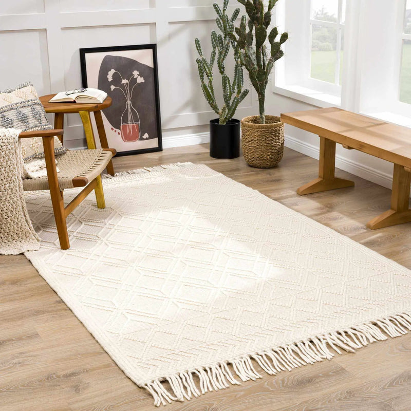 Ramsbury Beige Area Rug by Hauteloom