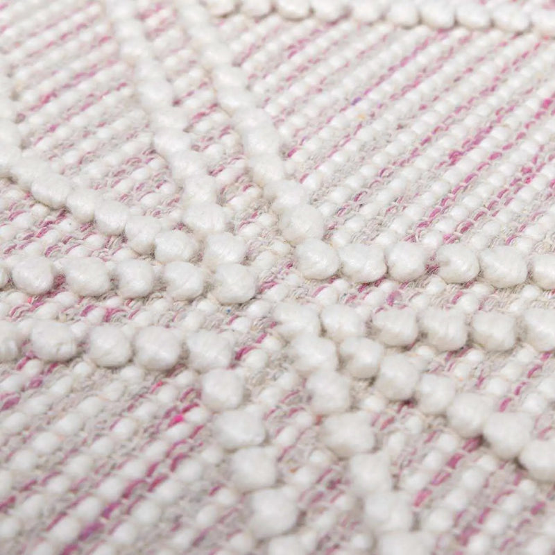 Ramsbury Soft Pink Wool Rug - Clearance by Boutique Rugs