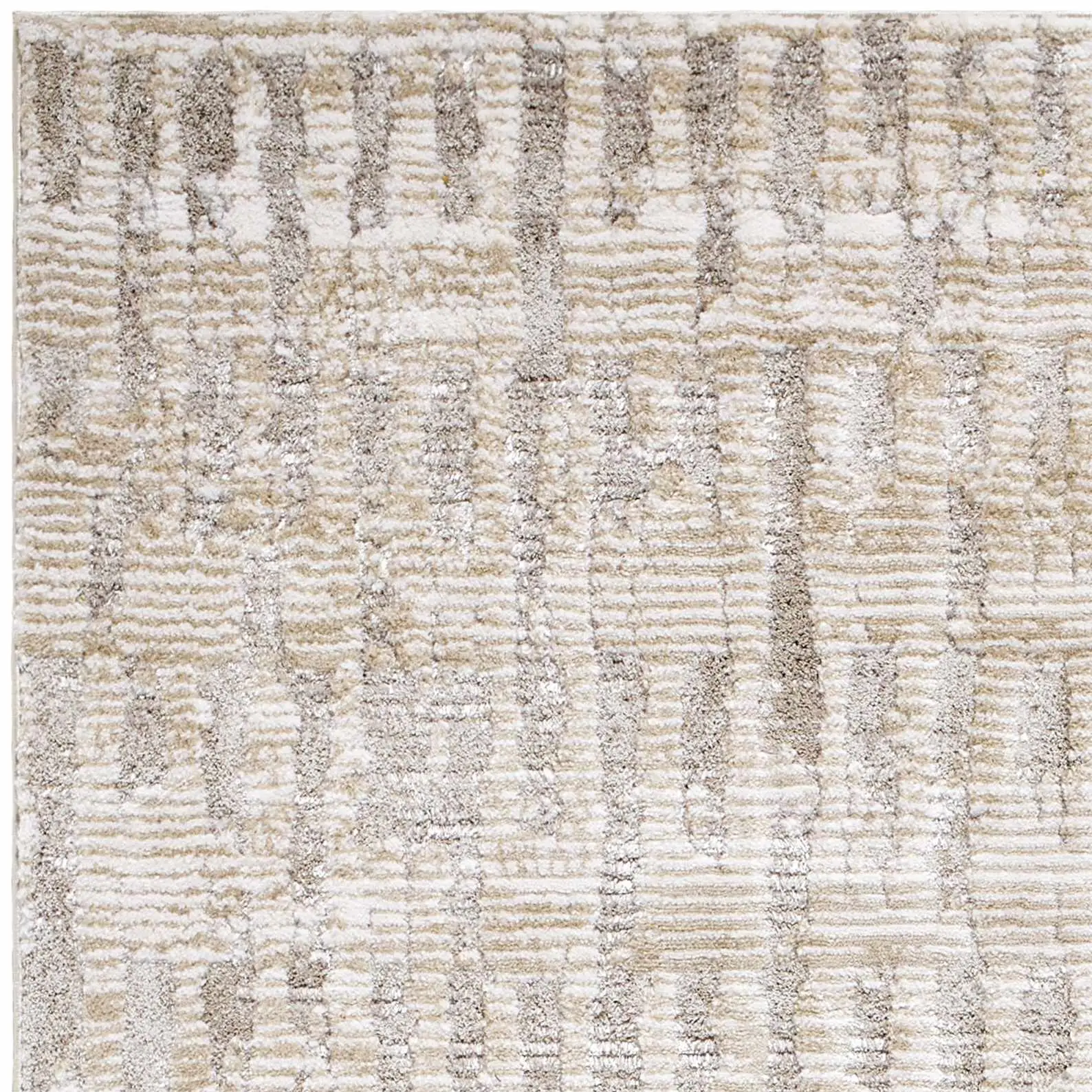 Chelle Beige Shag Area Rug - Clearance by Boutique Rugs