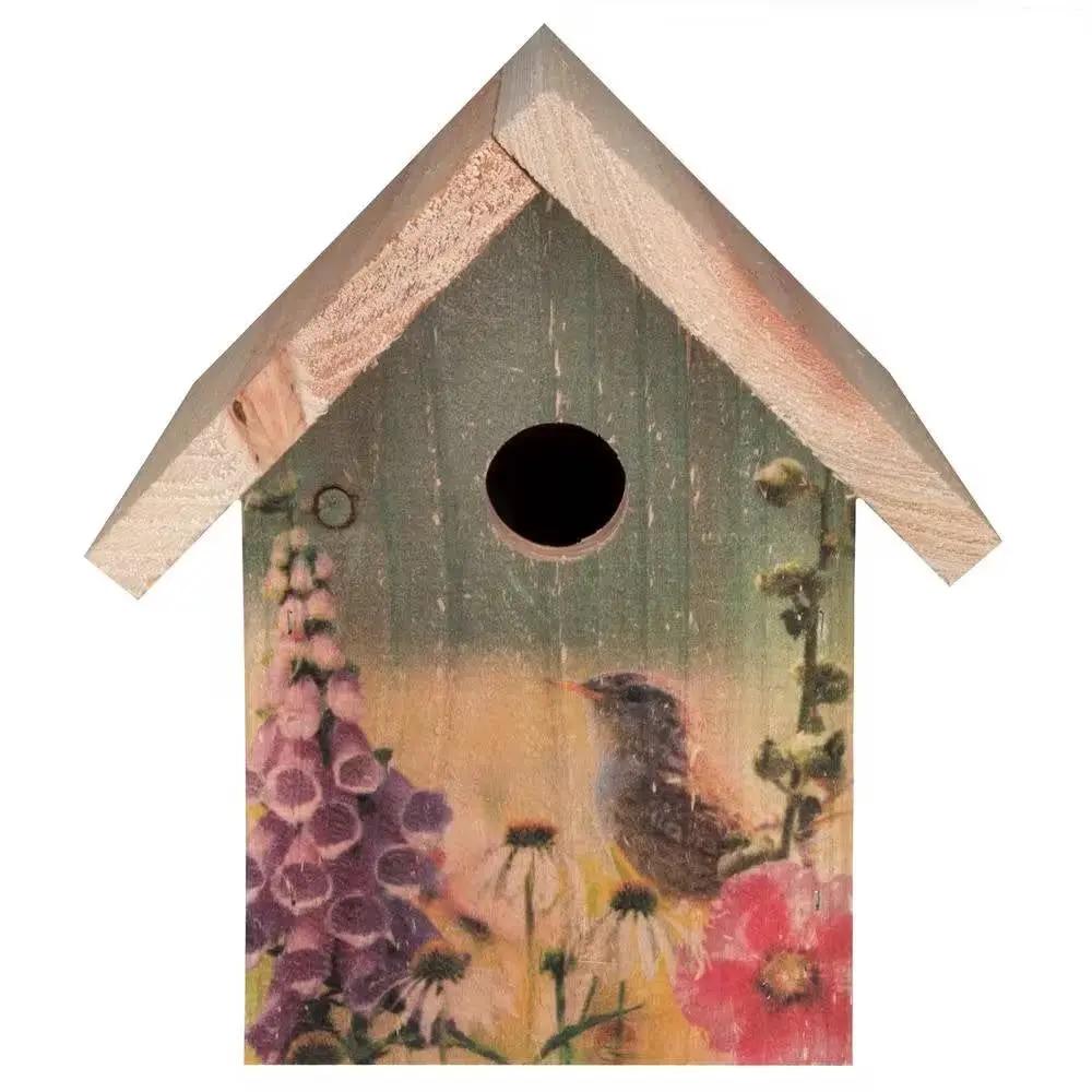 Cedar Wooden A-Frame Birdhouses for Wrens - Easy to Hang by HomePacific