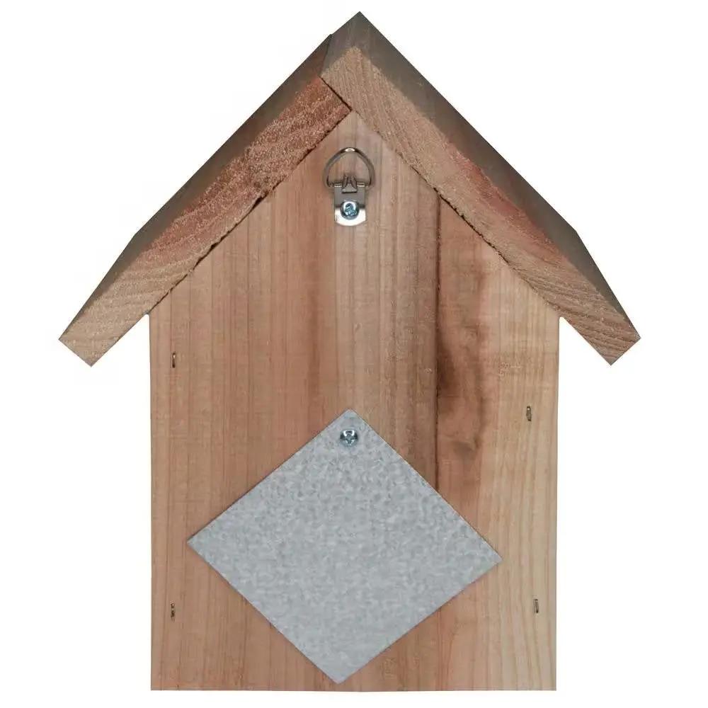Cedar Wooden A-Frame Birdhouses for Wrens - Easy to Hang by HomePacific