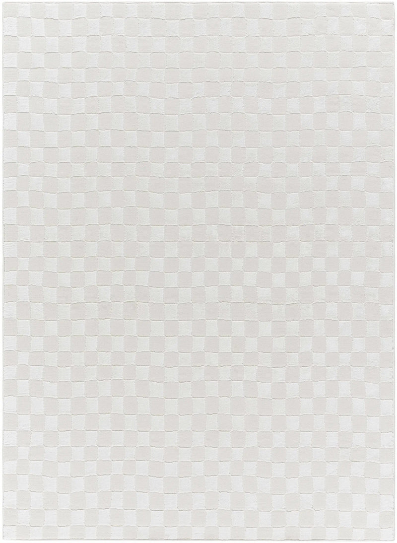 Carina Light 3D Checkered Washable Area Rug by Boutique Rugs