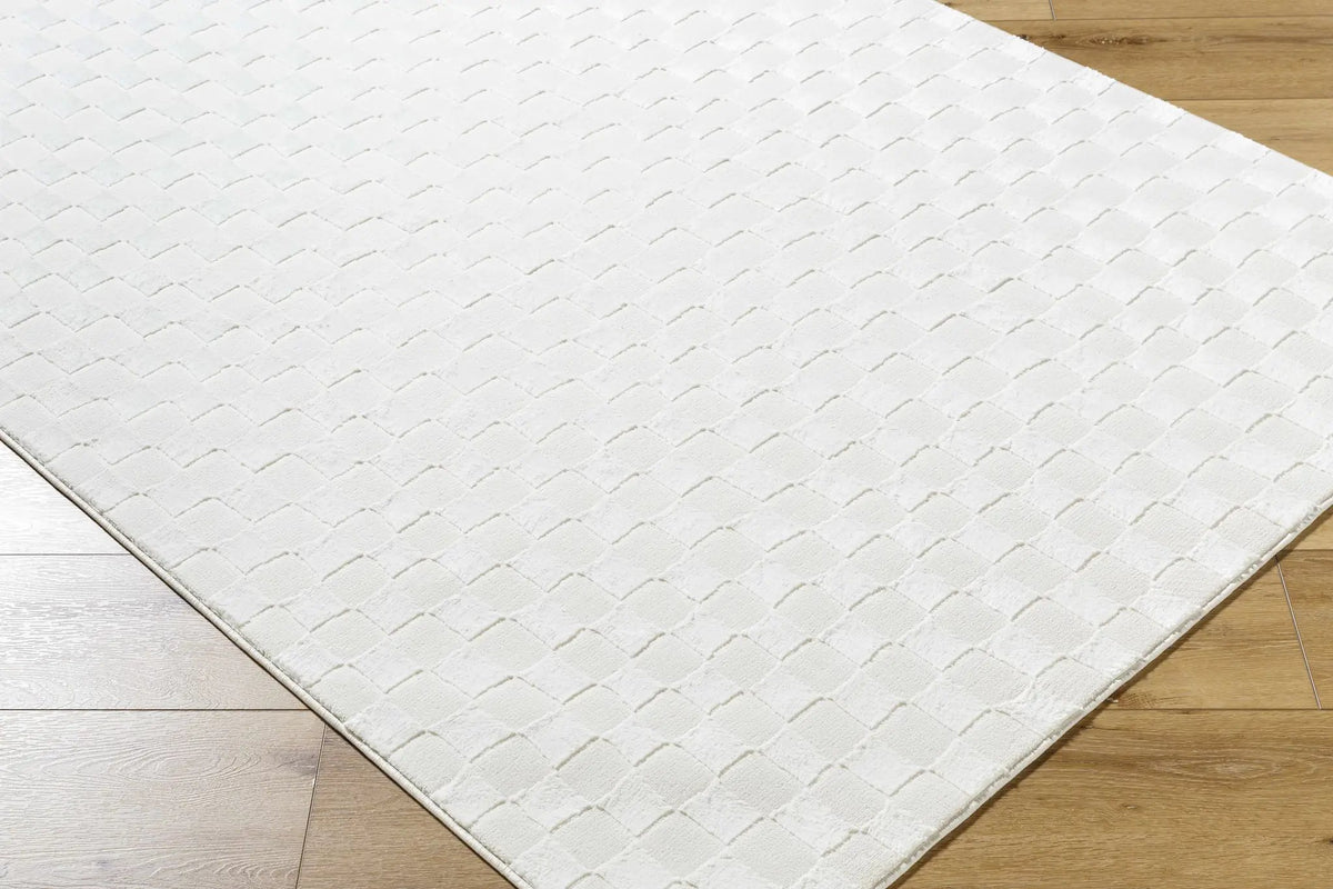 Carina Light 3D Checkered Washable Area Rug, photo 4 of 7